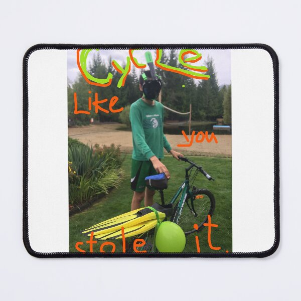 Item preview, cyclist /scuba kid designed and sold by Petronella van Oyen.