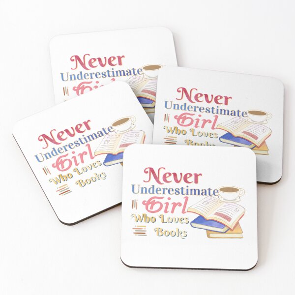 Item preview, cut girl never underestimate girl who loves books and coffee cut T_shirt _perfect  girl never underestimate girl why loves books and coffee designed and sold by Ndli.