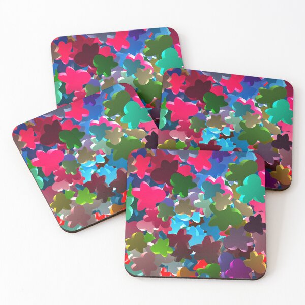 Item preview, Colorful Wooden Meeples (Decorative Pattern) designed and sold by SassyClassyMe.