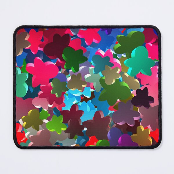 Item preview, Colorful Wooden Meeples (Decorative Pattern) designed and sold by SassyClassyMe.