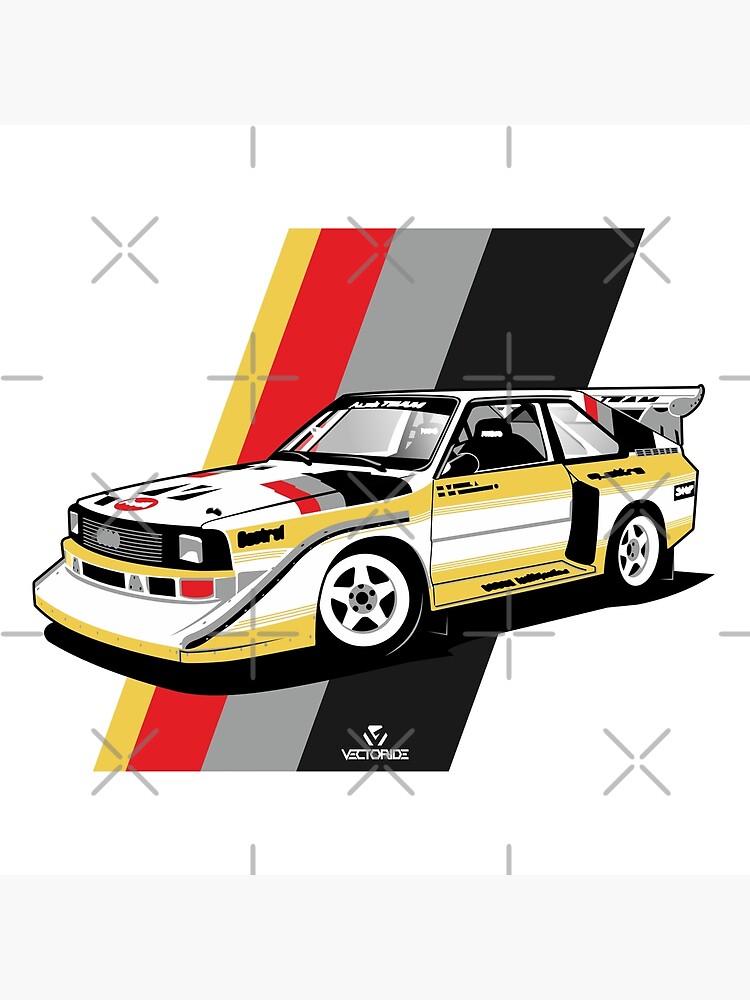 Quattro Group B Sticker for Sale by vectoride