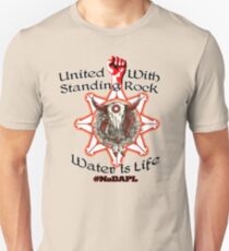 United With Standing Rock Sioux - Water is Life Unisex T-Shirt