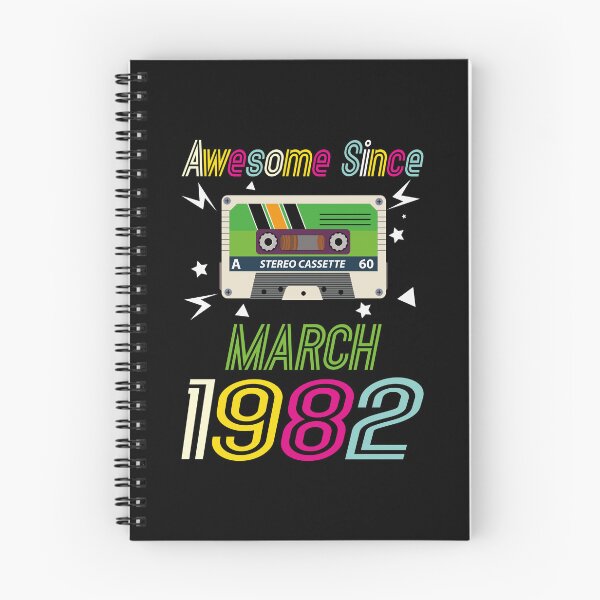 Item preview, Funny Birthday Quote, Awesome Since March 1982, Retro Birthday designed and sold by Estrytee.