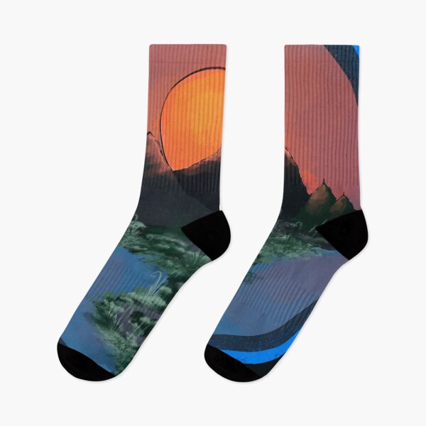 Item preview, Sunset and mountains designed and sold by Kyradem.