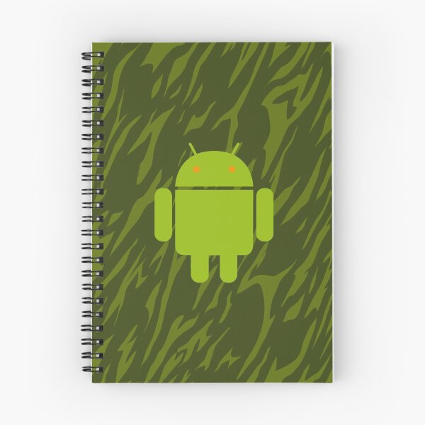 Item preview, Android logo with green camouflage pattern 1 designed and sold by Exilant.