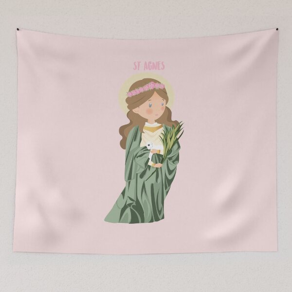 Item preview, Saint Agnes with little sheep designed and sold by AlMAO2O.