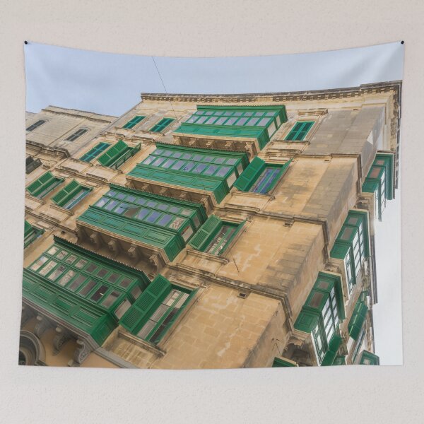 Item preview, Quintessential Maltese - Signature Gallarija Balconies in Valletta Malta designed and sold by Georgia Mizuleva.