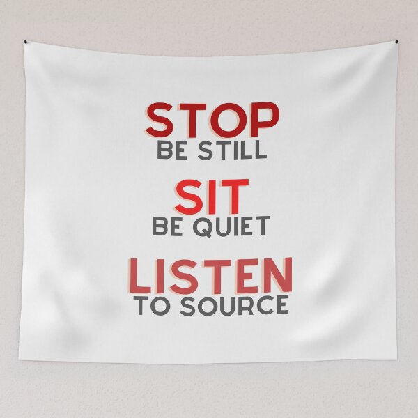 Item preview, Stop, sit, Listen designed and sold by TIPJ.