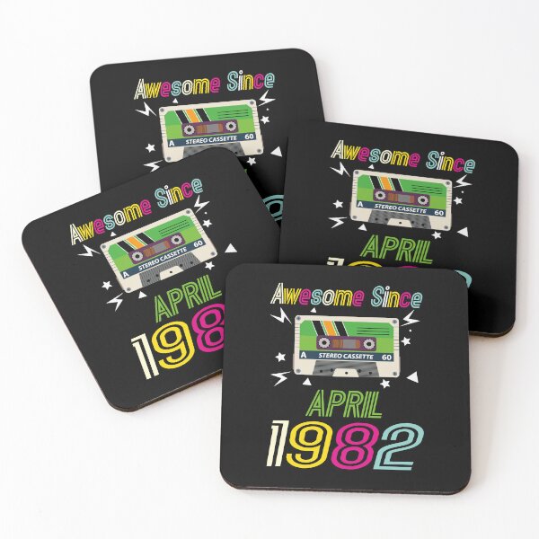Item preview, Funny Birthday Quote, Awesome Since April 1982, Retro Birthday designed and sold by Estrytee.