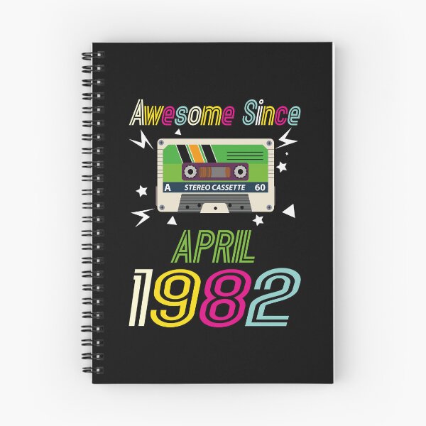 Item preview, Funny Birthday Quote, Awesome Since April 1982, Retro Birthday designed and sold by Estrytee.