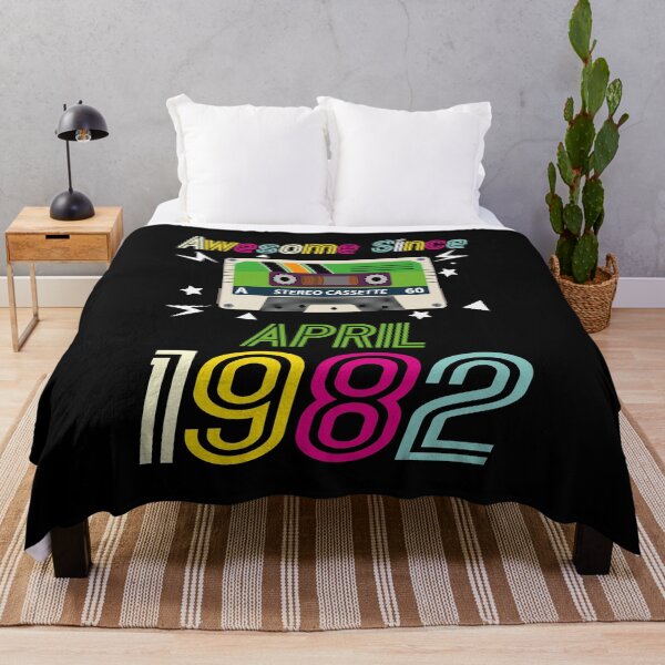 Item preview, Funny Birthday Quote, Awesome Since April 1982, Retro Birthday designed and sold by Estrytee.