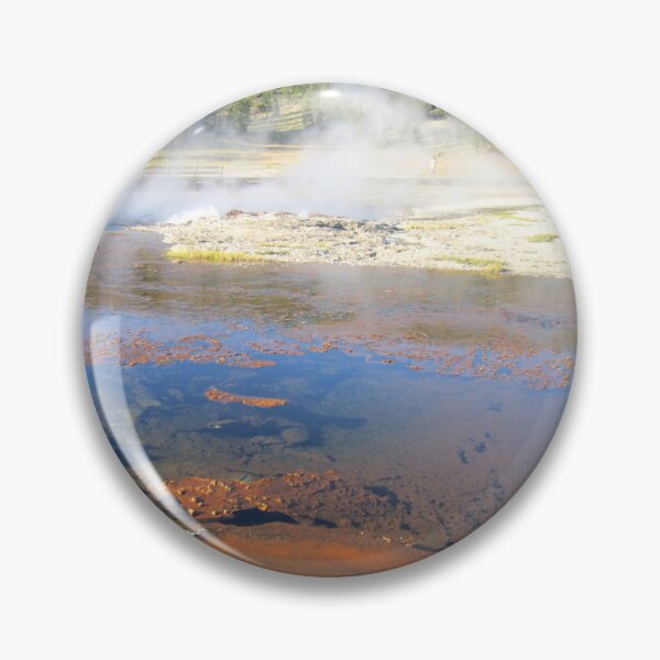Item preview, Yellowstone nature river fog forest water nature photo designed and sold by bonumagit.
