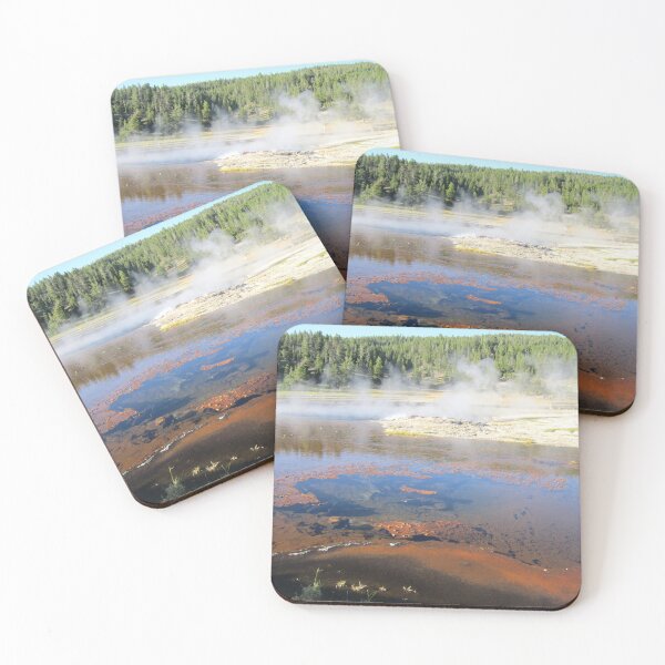 Item preview, Yellowstone nature river fog forest water nature photo designed and sold by bonumagit.