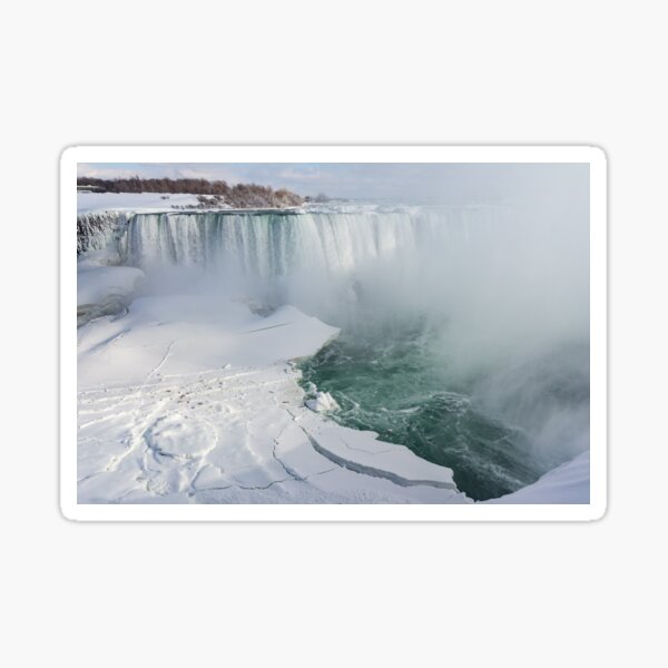 Aperçu de l'œuvre Icy Fury - Accumulation de glace spectaculaire aux chutes du Niagara créée et vendue par Georgia Mizuleva.