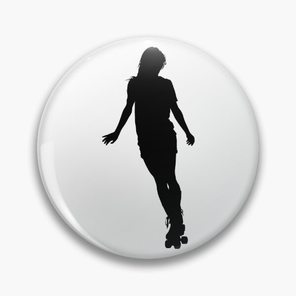 Item preview, Roller Derby skater girl drives on the quad skates roller skate shoes.  designed and sold by Marcin Adrian.