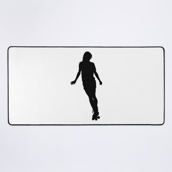 Item preview, Roller Derby skater girl drives on the quad skates roller skate shoes. designed and sold by Marcin Adrian.