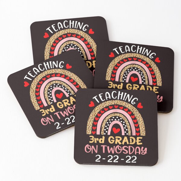 Item preview, 2222022 Teaching 3rd Grade On Twos day Teacher Valentine  designed and sold by mjamerearieona.