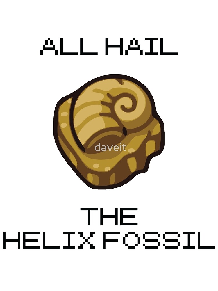 ALL HAIL THE HELIX FOSSIL (black)