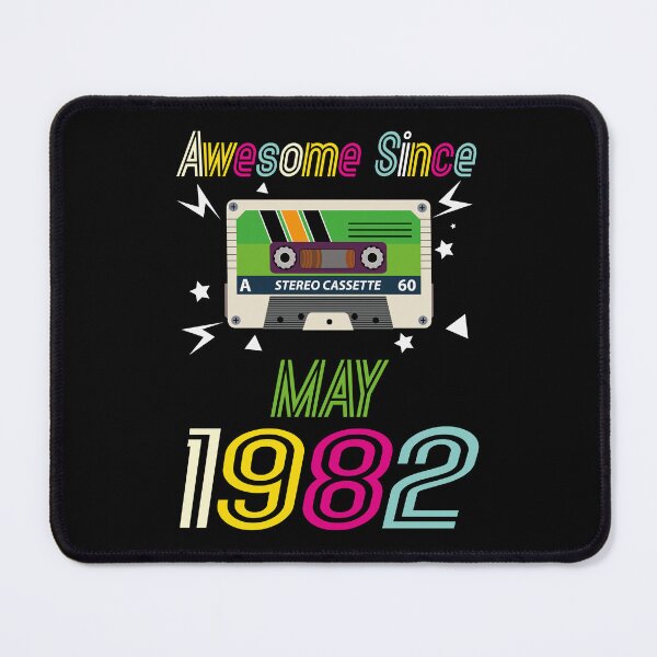 Item preview, Funny Birthday Quote, Awesome Since May 1982, Retro Birthday designed and sold by Estrytee.