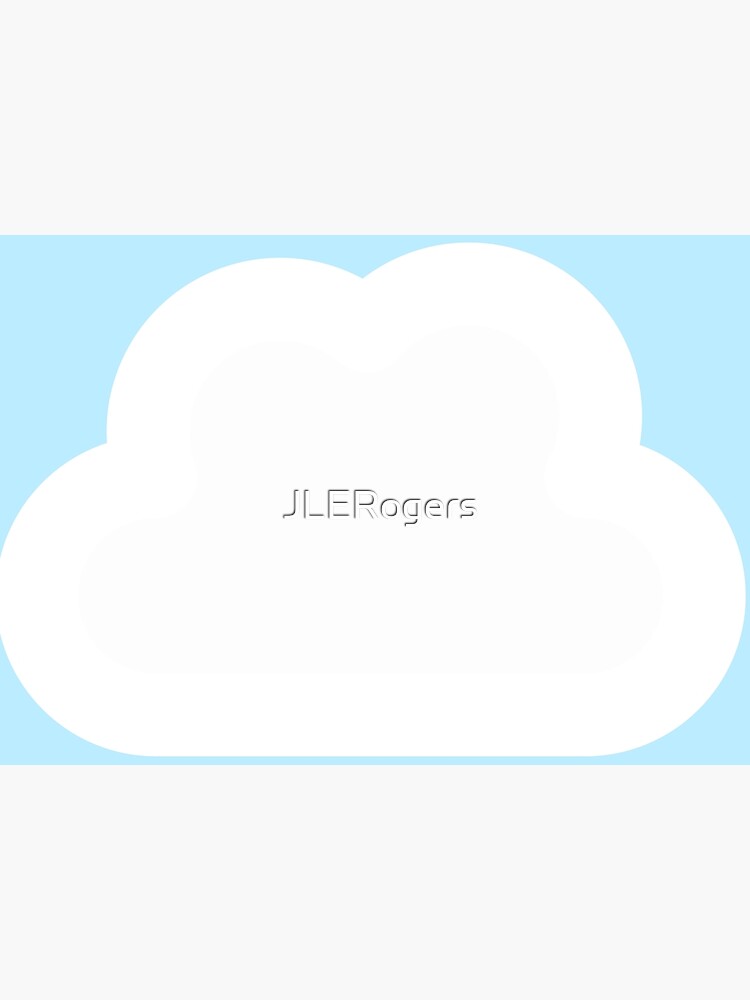 "Fluffy White Cartoon Cloud" Poster For Sale By JLERogers | Redbubble