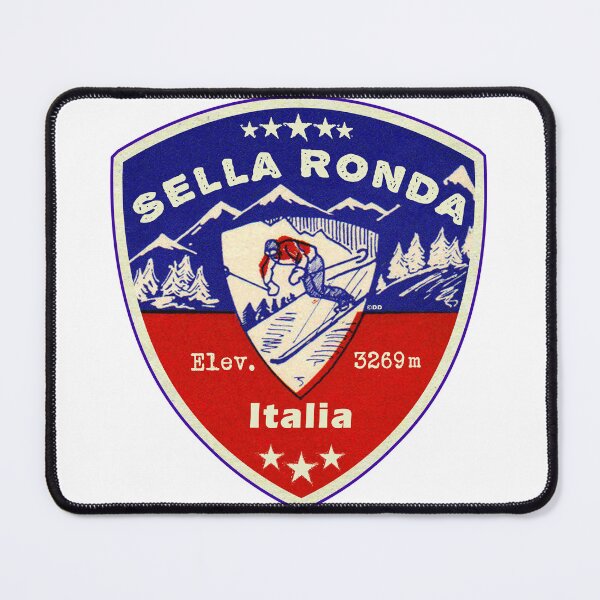 Item preview, Sella Ronda Italy Skiing Ski Mountains Skier Dolomiti designed and sold by DESTINATIONS DECAL.