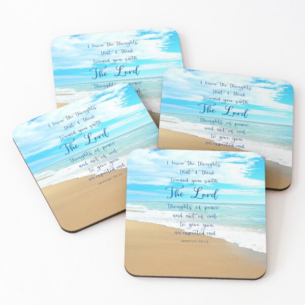 Item preview, Jeremiah 29:11, Gods Plan of Peace and Hope - Bible Verse Scripture with Beach Scene of sand waves and sky designed and sold by Star58.