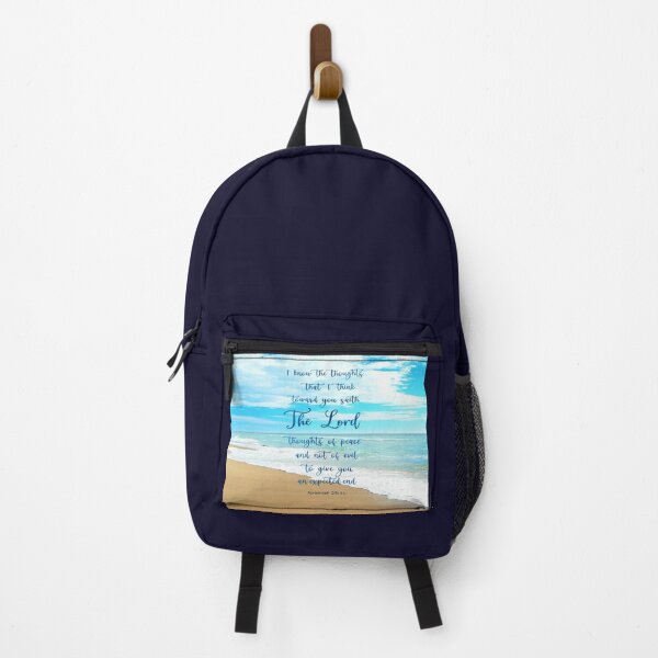 Item preview, Jeremiah 29:11, Gods Plan of Peace and Hope - Bible Verse Scripture with Beach Scene of sand waves and sky designed and sold by Star58.