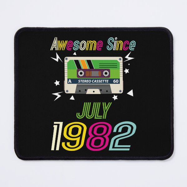 Item preview, Funny Birthday Quote, Awesome Since July 1982, Retro Birthday designed and sold by Estrytee.