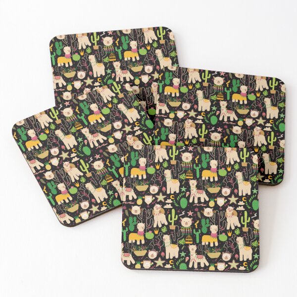 Item preview, Cute Alpaca, Cactus and Sheep Pattern designed and sold by silviaol.