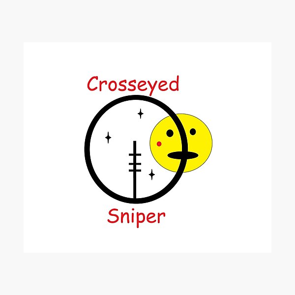Crosseyed Sniper Photographic Print