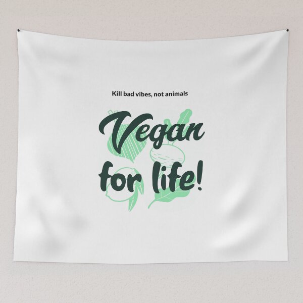 Item preview, Kill Bad Vibes, Not Animals Vegan for Life  designed and sold by thejunkjack.