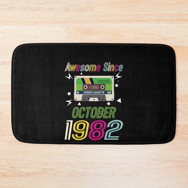 Item preview, Funny Birthday Quote, Awesome Since October 1982, Retro Birthday designed and sold by Estrytee.