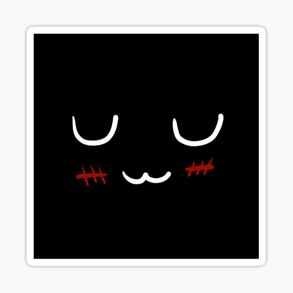 "uwu face" Sticker for Sale by Nyamelon Redbubble