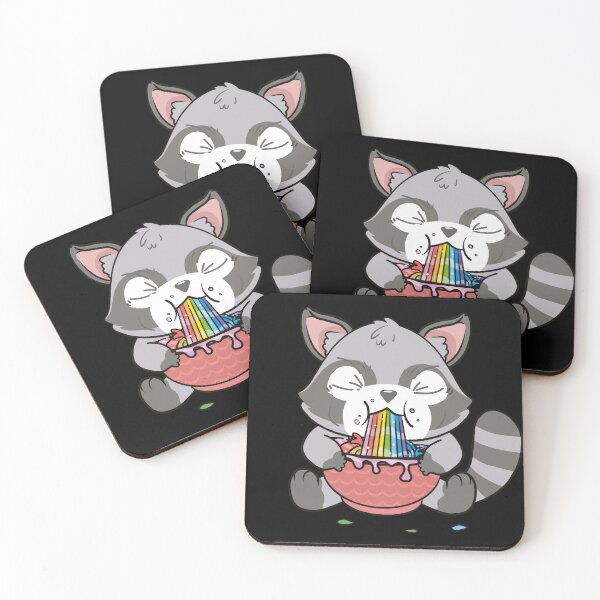 Item preview, Raccoon Rainbow Vomit Ramen Vomiting Rainbow designed and sold by MasterKlaw.