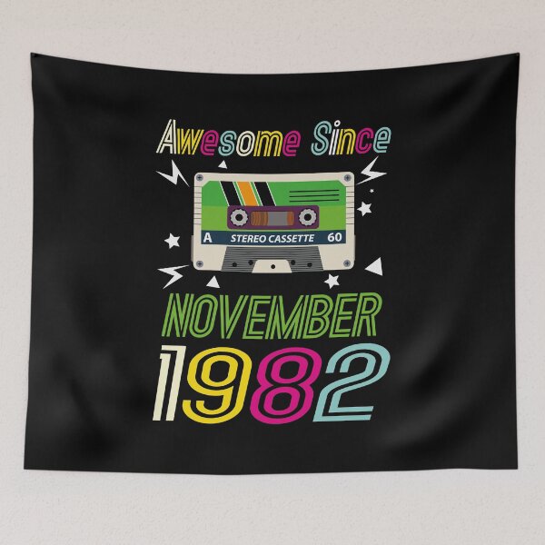 Item preview, Funny Birthday Quote, Awesome Since November 1982, Retro Birthday designed and sold by Estrytee.