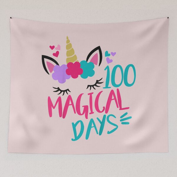 Item preview, Kids 100 Magical Days Of School Unicorn 100th Day  designed and sold by mjamerearieona.
