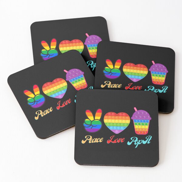 Item preview, Peace Love Pop It designed and sold by The Jackalope.