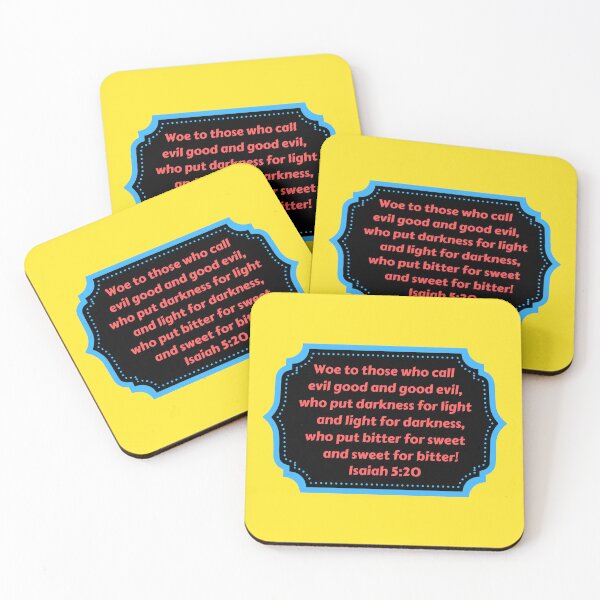 Item preview, Bible Verse Isaiah 5:20 designed and sold by Prayingwarrior.