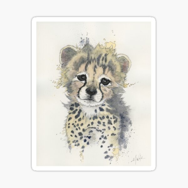 Baby Cheetah Sticker