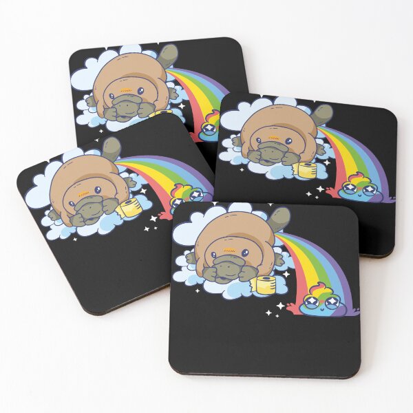 Item preview, Cute Platypus Pooping Rainbow designed and sold by MasterKlaw.
