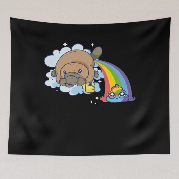 Item preview, Cute Platypus Pooping Rainbow designed and sold by MasterKlaw.