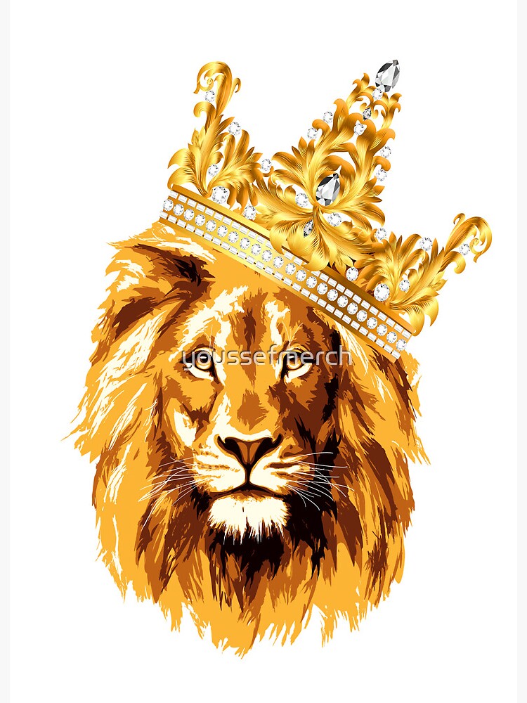 Lion With Crown Fabric Wallpaper and Home Decor  Spoonflower