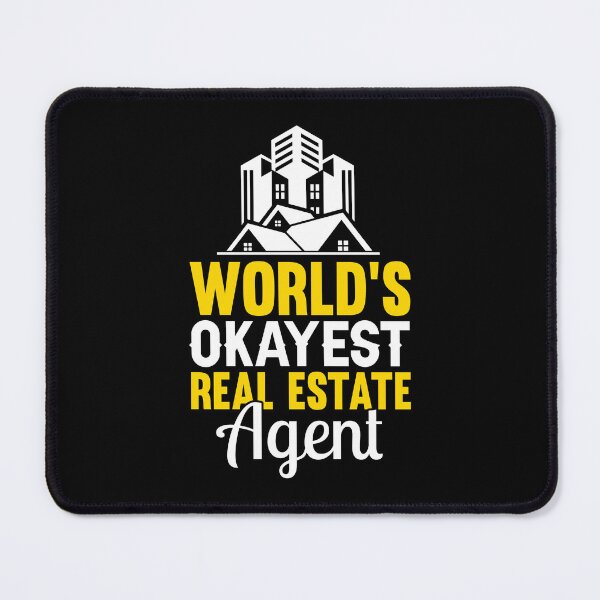 Item preview, World's Okayest Real Estate Agent designed and sold by shopx8.
