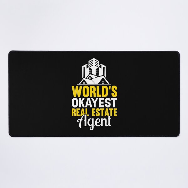 Item preview, World's Okayest Real Estate Agent designed and sold by shopx8.