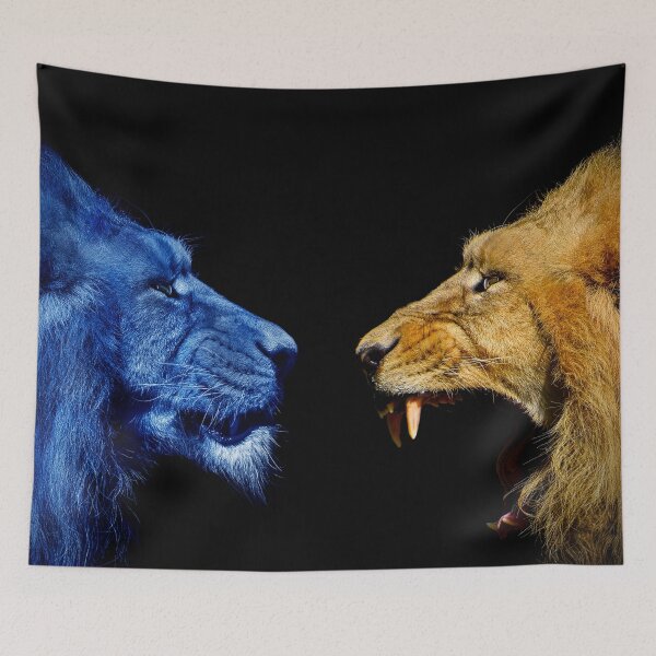 Item preview, Lions in black background , African male , wildlife animal designed and sold by MarketVisionAV.