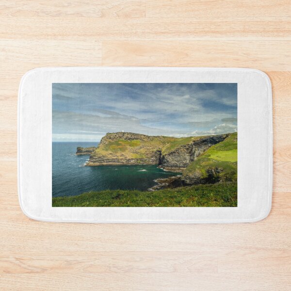 Item preview, Rugged cliffs viewed from the South West Coast Path near Boscastle designed and sold by MichaelBShannon.