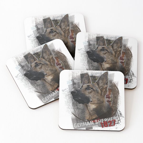 Item preview, germain sheperd head on grungy background designed and sold by ranker666.
