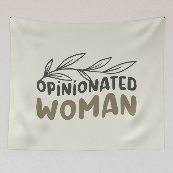 Item preview, Opinionated Woman, Feminism Saying designed and sold by Artestygraphic.