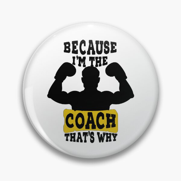 Item preview,  Boxing Coaches Gloves icon Because I'm The Coach That's Why designed and sold by LouzaArte.