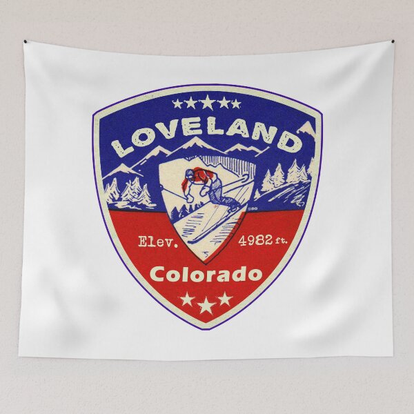 Item preview, Loveland Colorado Skiing Ski Mountains Skier designed and sold by DESTINATIONS DECAL.